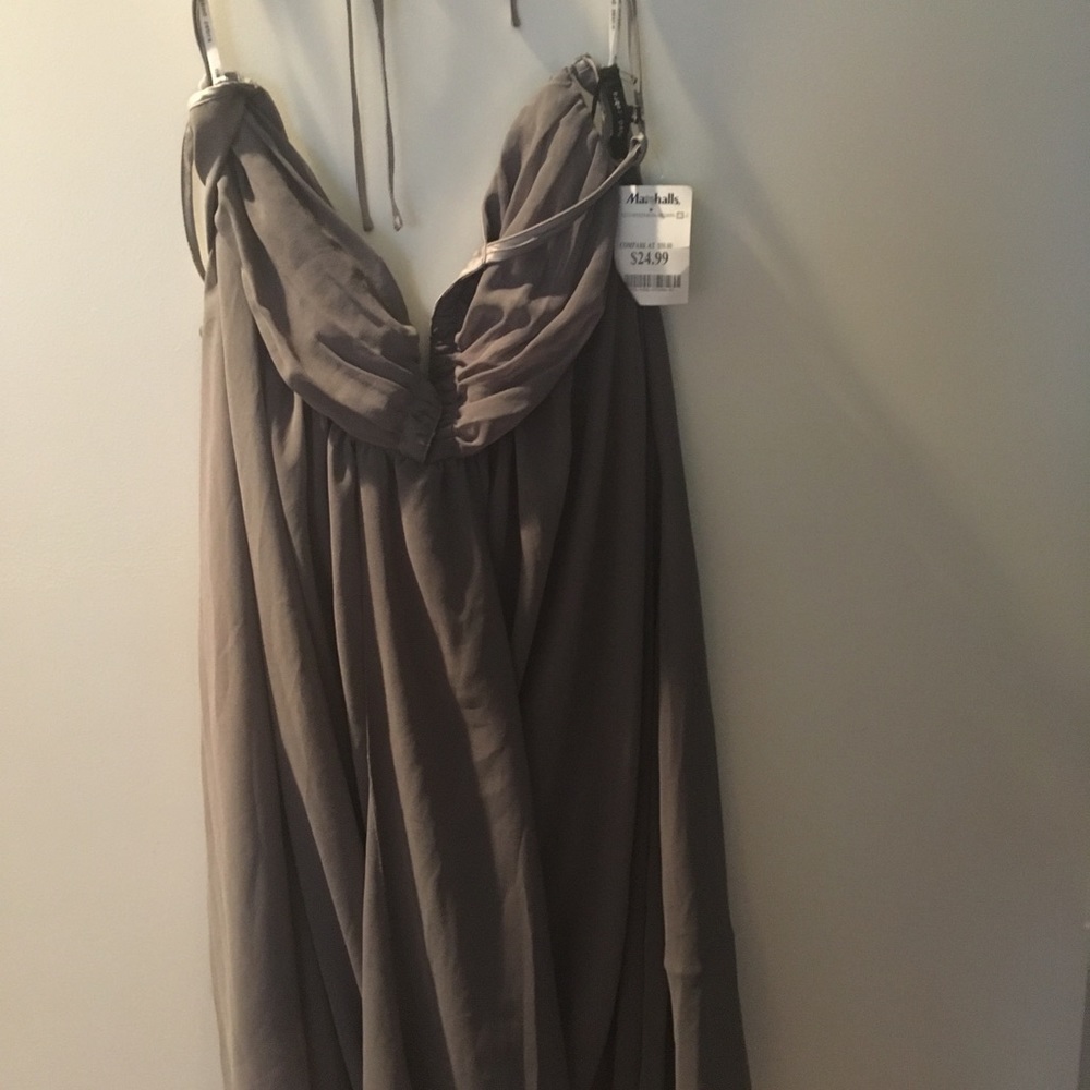Gray halter type dress